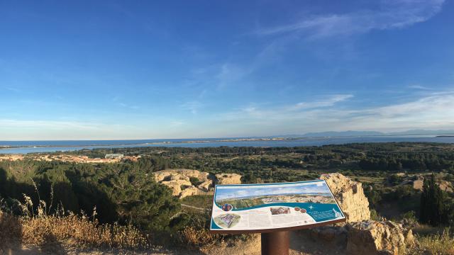 Leucate dorp oriëntatietafel